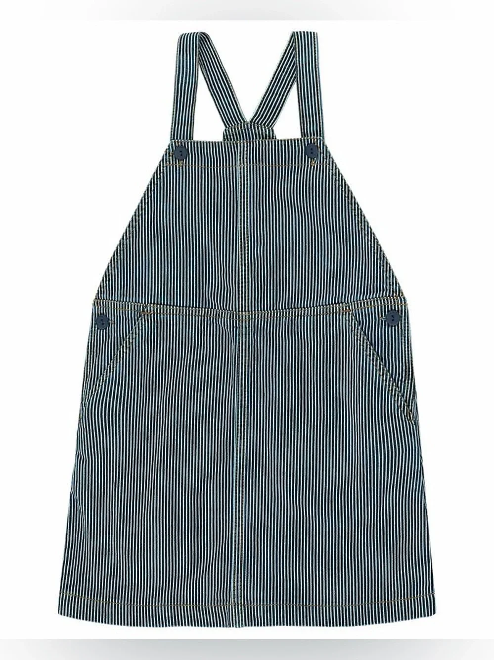 NWOT TinyCottons Striped Denim Short Dress size 3Y